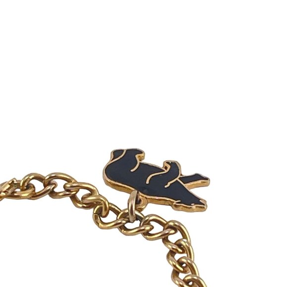 Montreal Enamel Charm Bracelet With Animal & Leaf Pendants - Picture 4 of 8